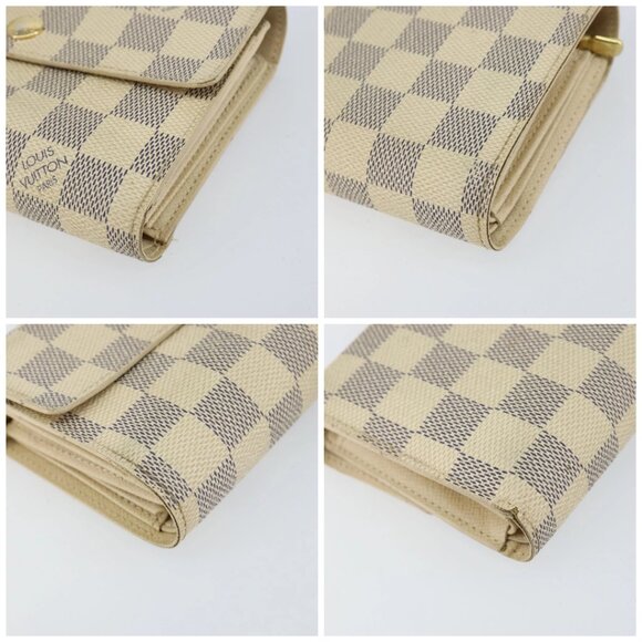 LOUIS VUITTON Damier Azur Portefeuille Alexandra Wallet N63068 LV Auth 155285 - Picture 14 of 16